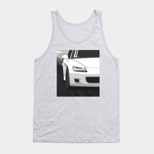 Honda S2000 AP1 Rolling - Championship White Tank Top